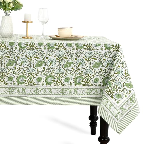 CPC Tablecloth Indian Block Print 72x160 Inch