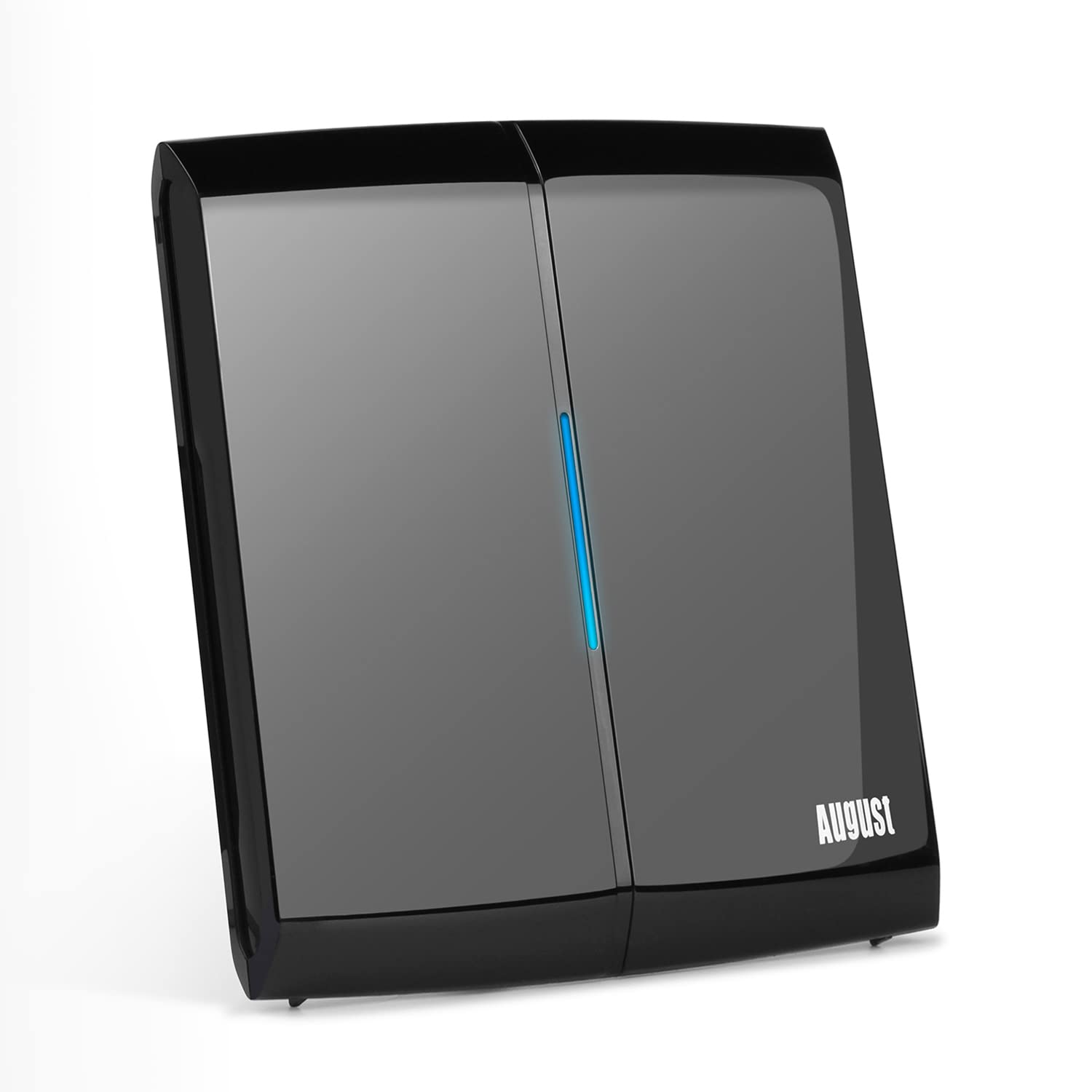 August DTA300 Amplified Indoor TV Aerial – 28dBi High Gain Flat Digital Freeview HD Aerial with 4G LTE Filter – Ideal for Offices, Restaurants, Cafes, Sports Bars & Reception Areas – Black