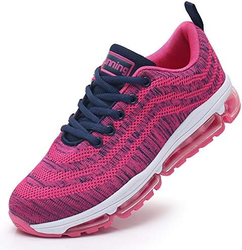 Impdoo Womens Air Cushion Tennis Running Shoes Lightweight Walking Fitness Jogging Cross Training Gym Sport Sneakers (US5.5-10 B(M)