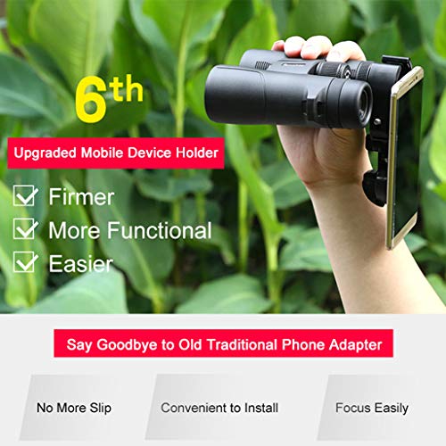 Huilier Universal Digital Camera Phone Bracket Mount Support Holder for Spotting Scope Monocular Binoculars Eyepiece Bayonet