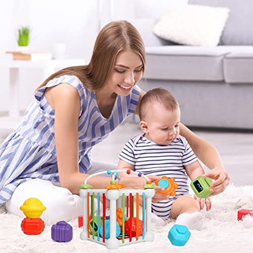 GoStock Baby Shape Sorter Toys 1 2 Year Old,Montessori Toys Colorful