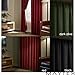 Maytex Velvet Room Darkening / Light Blocking Thermal Insulated Noise Reducing Energy Saving Window Curtain, Red, 40 inch x 84 inch