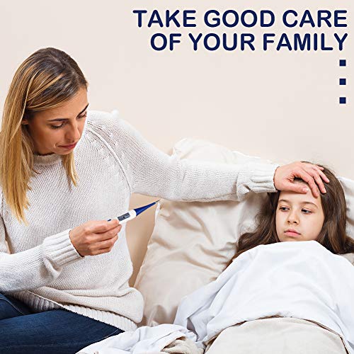JUNING Digital Medical Thermometer - Oral and Axillary Thermometer Temperature Fast Reading Easy and Accurate Oral Thermometer for Baby, Children and Adults with Fever Indicator - Thumbnail 7