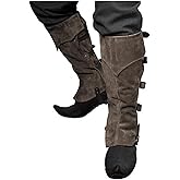 Medieval Boot Covers Steampunk Vintage Leg Armor Gaiters Protective Shoes Cover Halloween Cosplay Props Costume