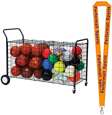 Champion Sports Bundle: Double-Sided Ball Locker Black with 1 Performall Lanyard DSLX-1P
