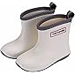 Toddler Rain Shoes - Babys Rain Boots Children Waterproof Shoes for Boys Girls With Easy-on