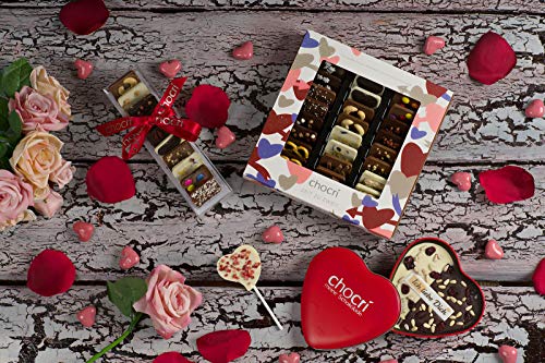 chocri 'Zeit zu zweit' ❤ - 24 handgemachte Schokoladen-Tafeln mit verschiedenen Zutaten in einer Geschenkbox - perfektes… – Bild 4
