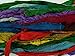 100g Recycled Sari Silk Ribbon Yarn, Jewelry Making Trim - Multicolor