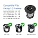 Boxtree 3 Pack Permanent Reusable Coffee Pod Filter with Stainless Mesh for Keurig Brewers