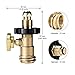 MYSWEETY [Upgraded Version] Propane Gas Guage Meter, Tank Leak Detector POL Convents Universal for QCC1/Type1 Propane Tank Cylinders Gas Pressure Meter-100% Solid Brass Heavy-Duty