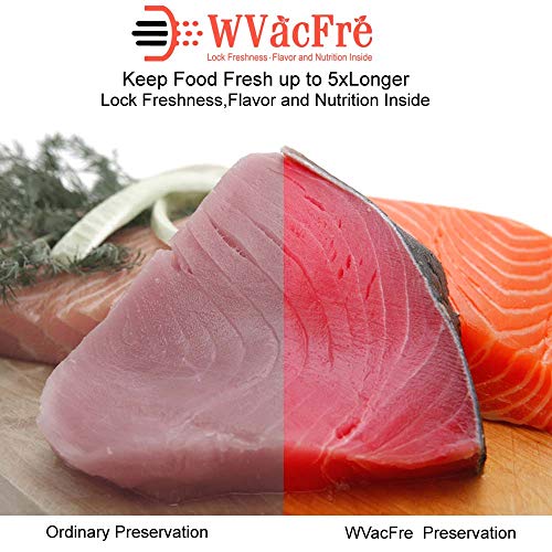 WVacFre 100 Gallon Size11x16Inch 4mil Food Saver Vacuum Sealer Bags with Commercial Grade,BPA Free,Heavy Duty,Great for Food Vac Storage or Sous Vide Cooking