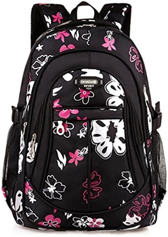Macbag School Backpack Bookbag Durable Camping Backpack for Boys and Girls (Black 3)
