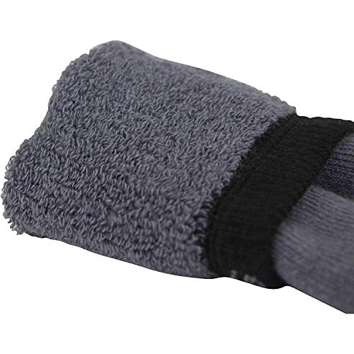 Pure Athlete Ultimate Warmth Arctic Ski Socks - Heavy Thick Ski Sock - Merino Wool (Grey - 3 Pack, Small/Medium)