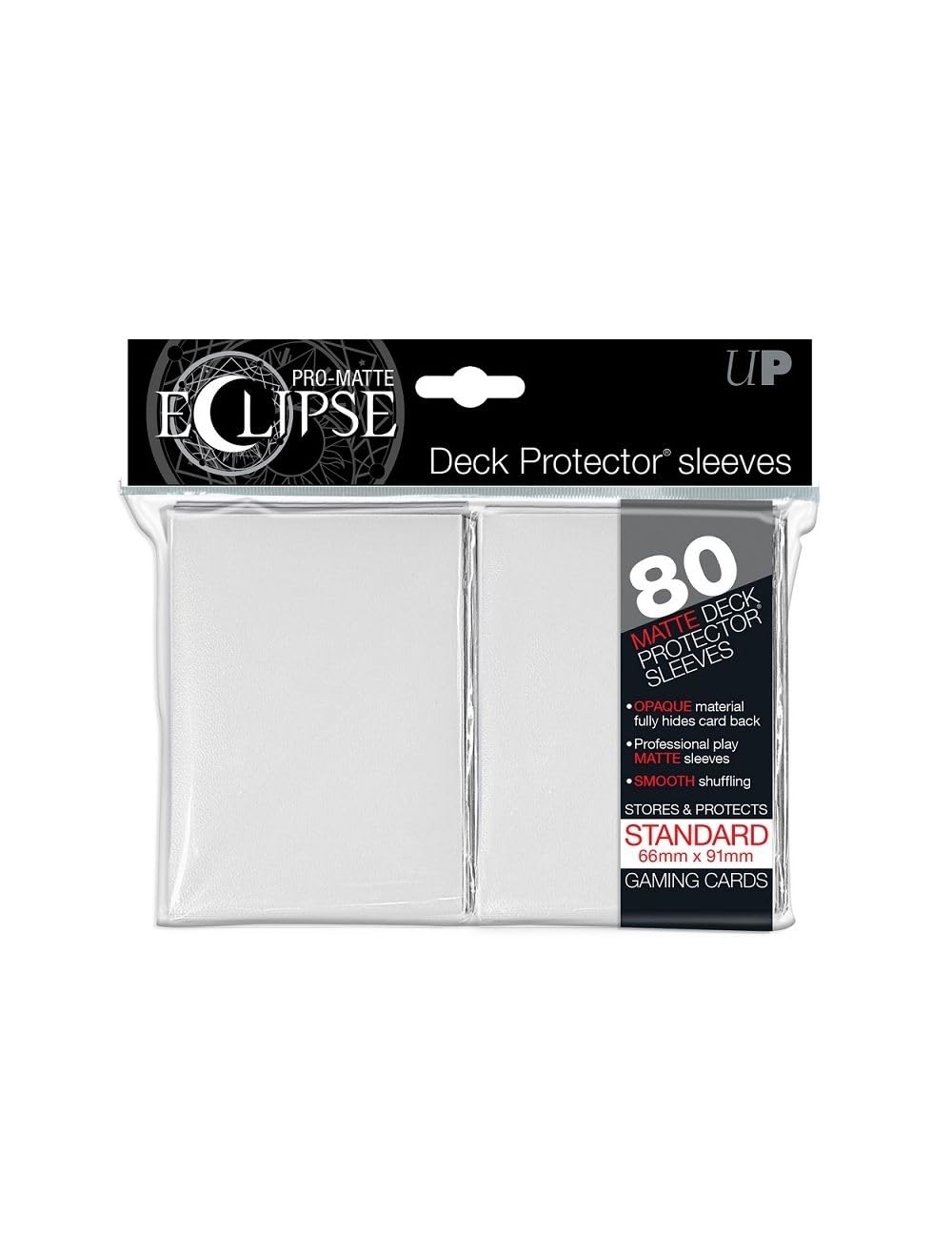 Ultra Pro Pro-Matte Eclipse Standard Sleeves - White (80 Sleeves) - 85110