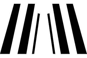 BAYYEE 6Pcs Gloss Black Door Pillar Posts Cover Trim Fit for Infiniti G35 G37 Sedan 2002-2013