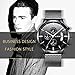 Watch Men Casual Stylish Stainless Steel Watch with Milanese Mesh Band, Waterproof Black Multifunctional Watch for Men …
