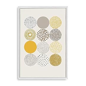 Framed for Living Room Bedroom Abstract Flowers for