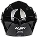 ILM 10 Colors Motorcycle Flip up Modular Helmet DOT (M, Gloss Black)