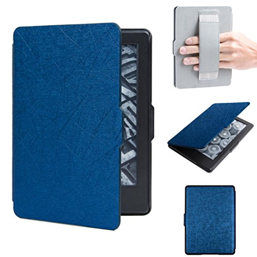 Lywey Smart Ultra Magnetic Case Cover For Amazon Kindle (8th Generation) 6 inch Light Cover With Auto Wake/Sleep, Not For Paperwhite (Dark Blue)