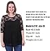 Sapphyra Women's Half Sleeve Lace Casual Loose Fit Tunic Plus Size Tops 1X-5X