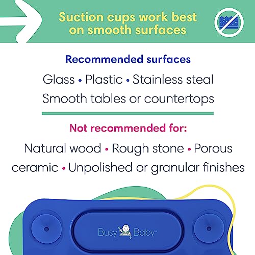 BUSY BABY Silicone PlacematAs Seen On Shark TankBuiltin Suction Cups