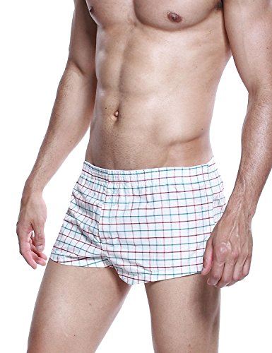 SEOBEAN Men's Low Rise Trunk Boxer Brief Shorts Lounge Underwear