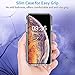 COMSOON Compatible with iPhone Xs Max Case, Clear Slim Case Cover with Corner Bumper Protection, Hybrid Hard PC Back & TPU Frame with Elastic TPE Interior Lining Edge