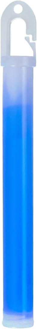 10 x 6" Lumica Military Grade Safety Light Sticks - High Intensity Blue - 30 min Glow