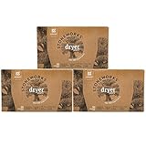 Grab Green Stoneworks Dryer Sheets, Naturally-Derived & Compostable, Free of Wax & Animal-Derived Ingredients, Oak Tree, 50 Sheets, 3-Pack