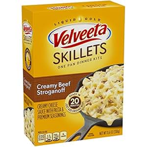 Amazon.com: Velveeta Skillets Cheesy Beef Stroganoff ...