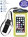 Deego Universal Waterproof Armband Snowproof Case Dry Bag, Fit Iphone 5 5s 6s 6 Plus Galaxy S6 Edge Note 4 LG V10 Nexus 6p Ipod Touch Moto 5.5-inch Diagonal Ipx6 Certified to 6.6 Feet (Yellow)