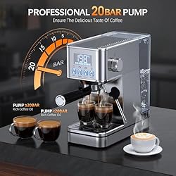 MONURO Espresso Machine, 20Bar Compact Stainless