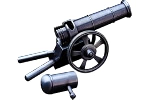 Yiexson Mini Cannon, Desktop Artillery Model, Stainless Steel Metal Mini Cannon That Shoots firecrackers, Military Model Collection Ornaments Decorations