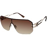 Rocawear Men's R1022 Rimless Metal Rectangular Sunglasses