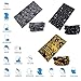 Wide Headbands Headwear Head Wrap Sport Sweatband for Men and Women,Workout,Yoga,12-in-1 12PCS/9PCS/6PCS Multifunction Magic Scarf