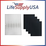 1 HEPA Air Purifier Filter 4 Carbon Filters to fit Fellowes AP-300PH Air Purifier - Compare #HF-300 - By Vacuum Savings