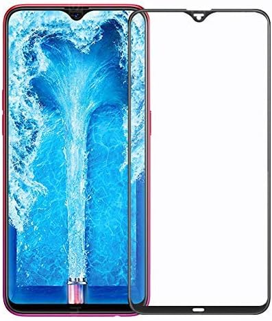 Tingtong Full Glue, Full Coverage Edge-to-Edge 6D Tempered Glass Screen Protector for Oppo F9/F9 Pro/A11k/A12 (Black)