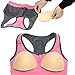 Removable Sports Bra Pads Women's Push Up Bra Pads Inserts 2 Pairs for A B C Cups Beige By Nimiah