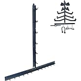 VOHYOV LAT Pull Down Bar Organizer Gym Storage Wall Organizer for Lat Pulldown Attachments, LAT Pull Down Bar Storage Rack for Different Cable Handles, Cable Attachments Rack for Gym Accessories