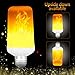 WARMOON E26 LED Flame Effect Fire Light Bulbs Flickering Fire Atmosphere Decorative Lamps for Hotel/Bars/Home Decoration/Restaurants（Upside Down Available）