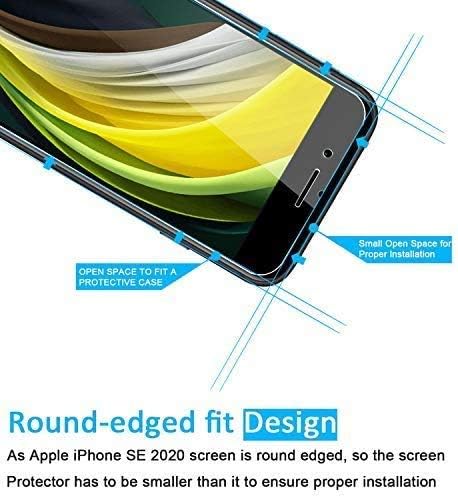 NEW'C 3 Pack Designed for iPhone SE 3/2 (2022/2020 Edition) Screen Protector (4.7 inches), Tempered Glass - Image 5