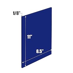 Expanded PVC Sheet 8.5" x 11" Blue Printable Rigid
