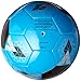 adidas Unisex Starlancer Club Soccer Ball, Solar Blue/Black/Silver Metallic, 4