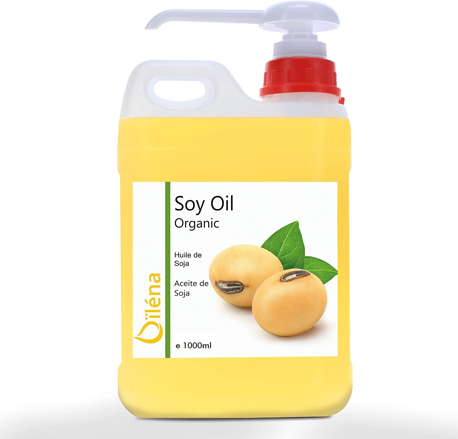 Bio Soya Oil Skin Care Superhero! Professional Oil Massage, Moisturising Body Oil, Anti-Age Make Up Remover Oil, High Vitamin E Oil, Anti Cellulite Oil - 1000 ml