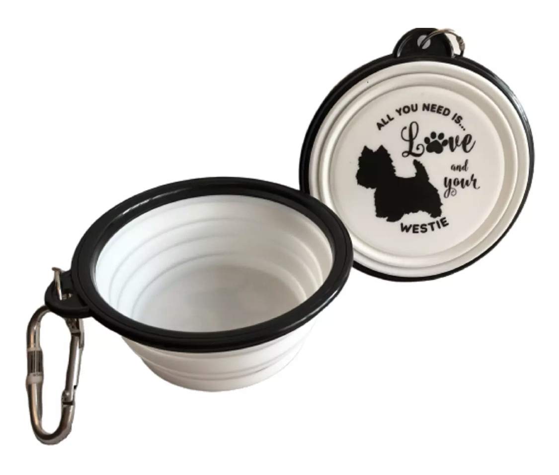 Gifted Wholesale ltd Collapsible Pet/Dog/Cat Dowl - Assorted Designs (Westie)