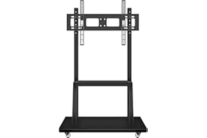 Mobile TV Cart ,JYXOIHUB, Rooling TV Stand with Wheels for 32 to 70 Inch LCD LED OLED Plasma Flat Panel Screens up to 100lbs AVA1500-60-1P (Black)