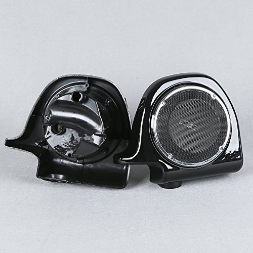 XFMT Lower Vented Fairing 6.5" Speakers Grill & Box Pods Compatible with Harley Davidson Touring Models FLT, FLHT, FLHTCU, FLHRC, Road King, Street Glide, Electra Glide, Ultra-Classic 1988-2013 - Thumbnail 2