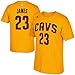 Cleveland Cavaliers Lebron James Yellow Player T-Shirt M
