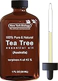Tea Tree Oil (Australian) - 100% Pure & Natural - 45% Terpenin-4-ol - Triple Extra Quality Premium Therapeutic Grade - 1 fl oz