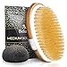 Belula Dry Brushing Body Brush. Medium Soft Dry Brush for Cellulite and Lymphatic. for Beginners. Exfoliating Skin Brush and Free Konjac Sponge, for a Softer, Glowing Skin